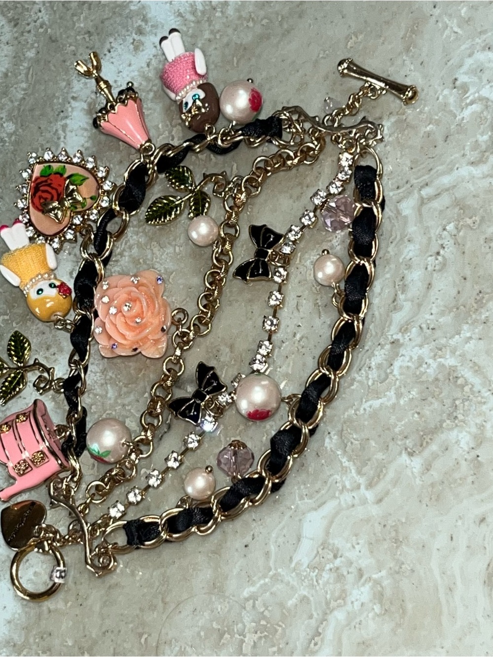 Vintage Betsey Johnson BETSEYVILLE Premier Dollhouse Multi-Strand Bracelet - Picture 13 of 16